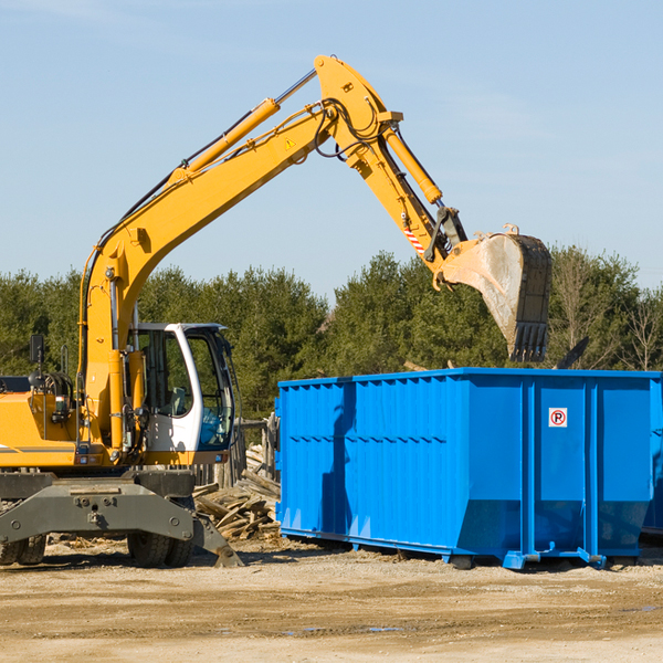 are there any restrictions on where a residential dumpster can be placed in North Branch MN